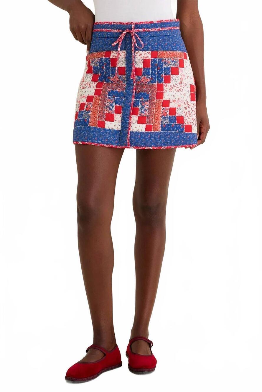 NEW LOVE THE LABEL louise mini skirt in blue